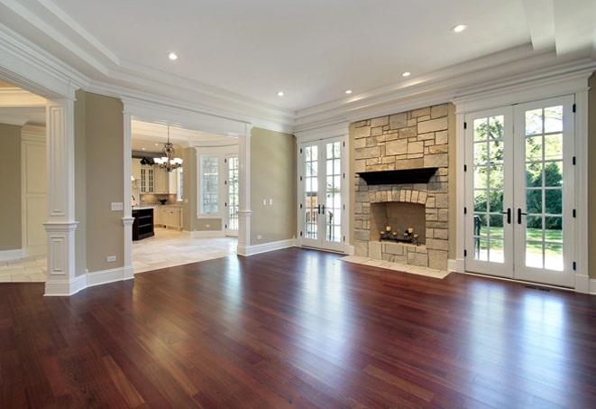 warm and inviting hardwood floors in a cozy home